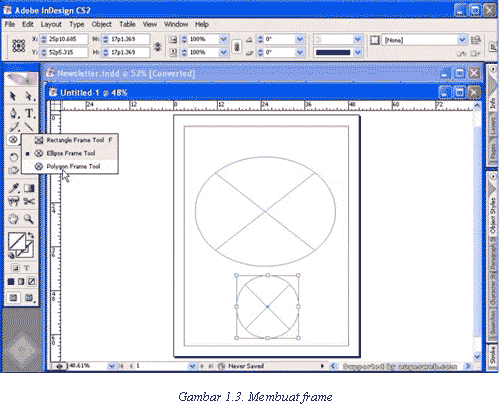 Membuat frame dalam Adobe InDesign